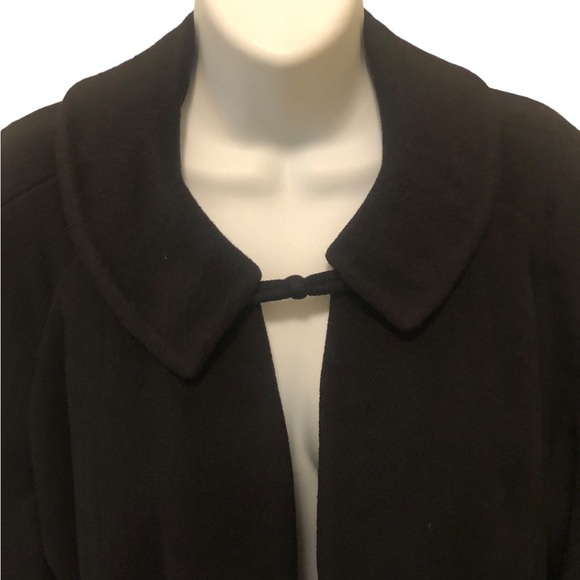 VTG 100% Cashmere One Button Coat Sz. L Tailored Union Made Lined Soft Cozy Warm - Picture 2 of 11